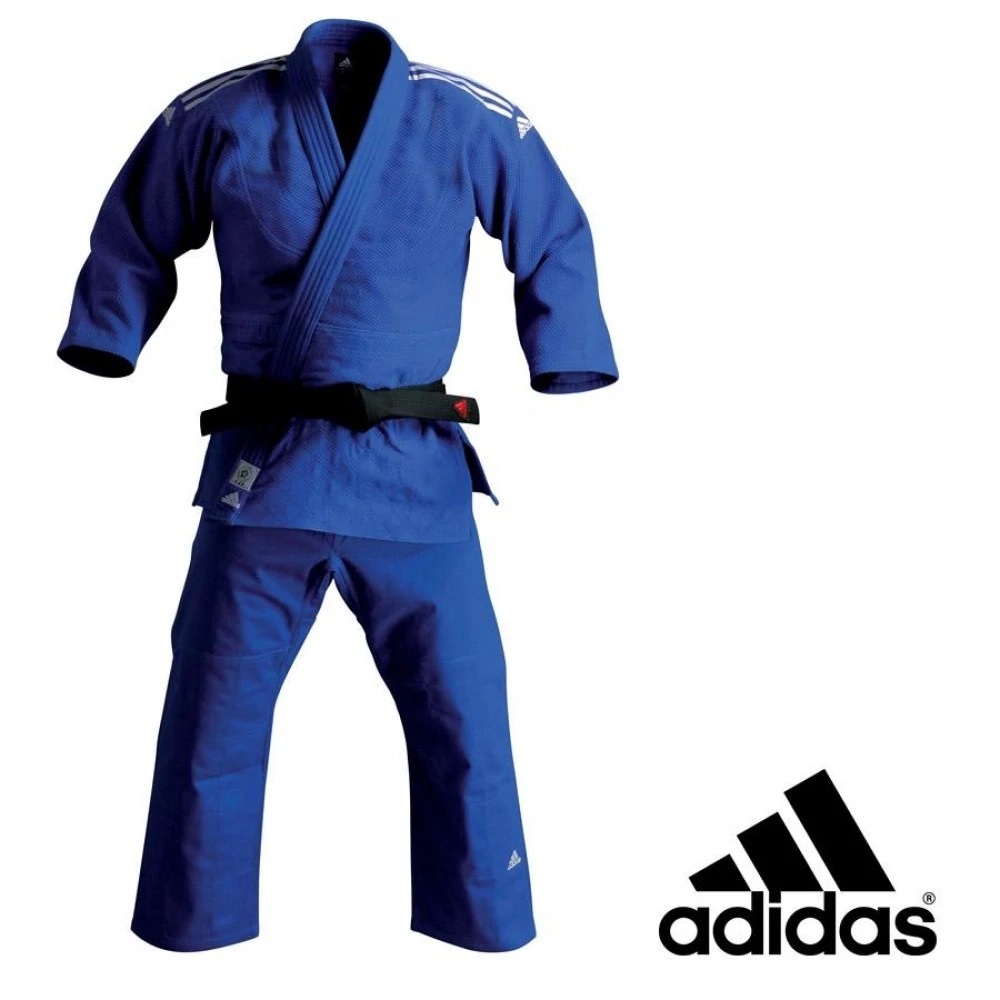 adidas Judo Deluxe Double Weave Blue Gi - Used